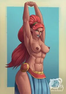 urbosa, breath of the wild, nintendo, the legend of zelda, hi res, 1girls, ...