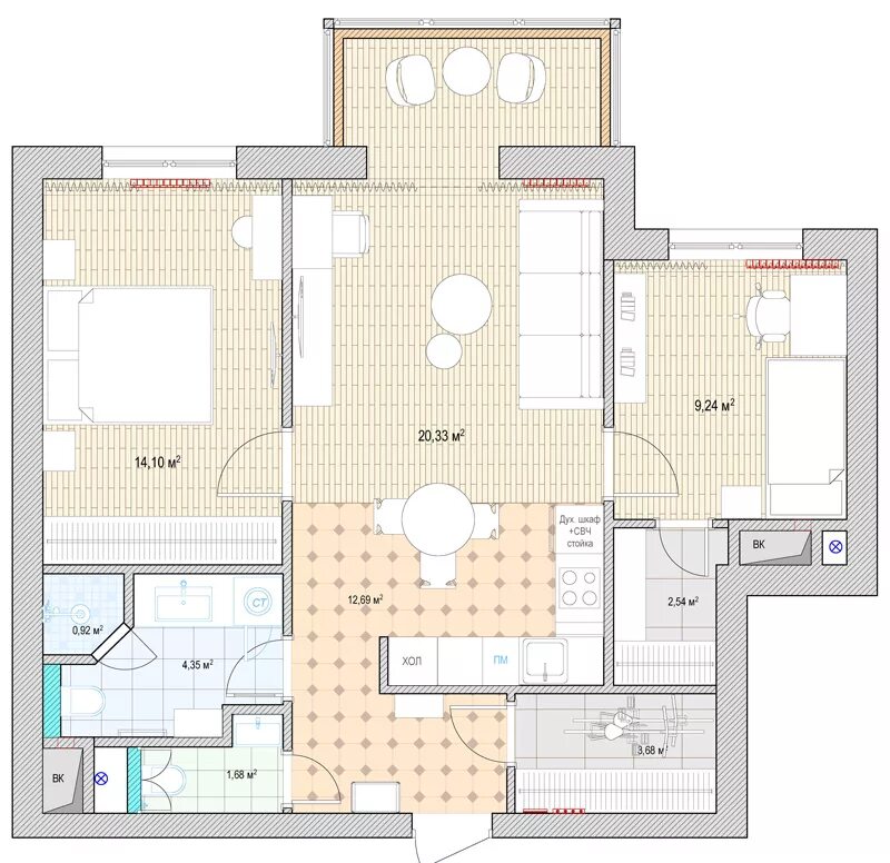 перепланировка двухкомнатной квартиры Small house plans, Tiny house loft, Apartm