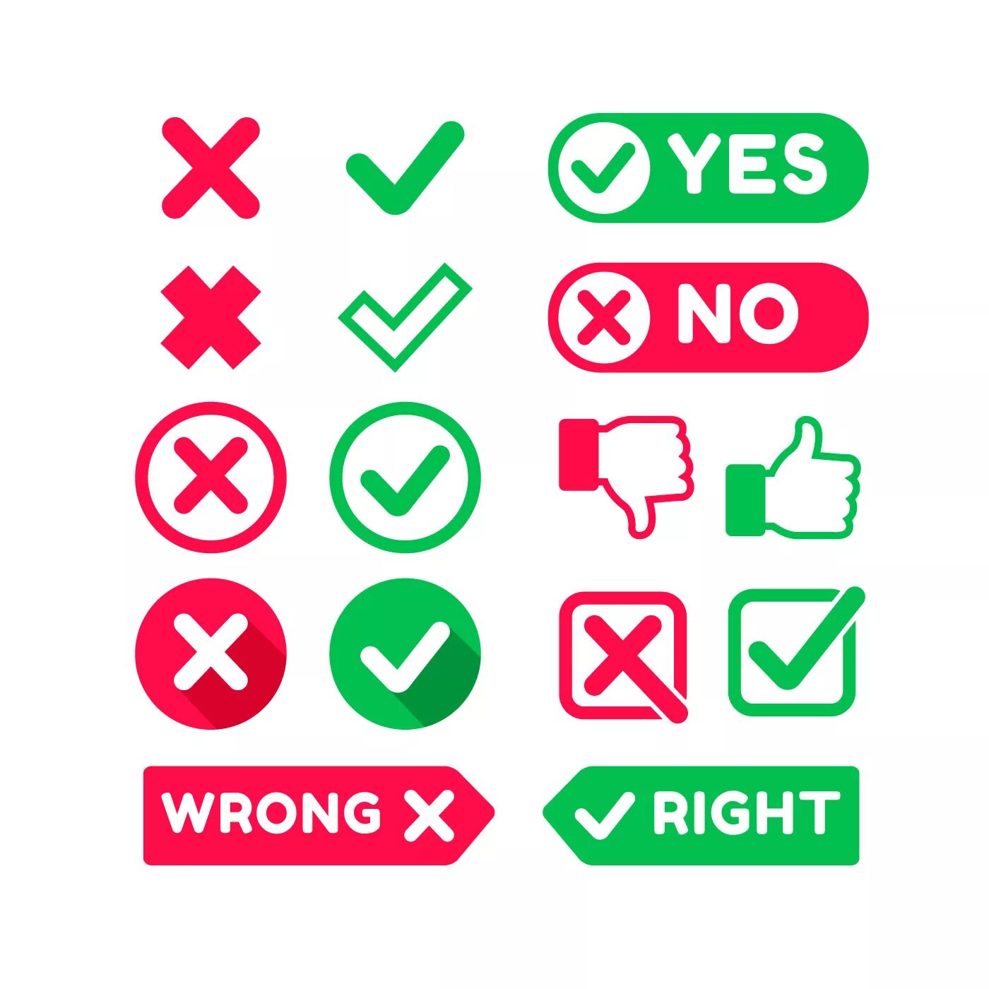 5 right wrong. Галочка и крестик символы. неправильные логотипы. правильные и неправильные логотипы. значок wrong.