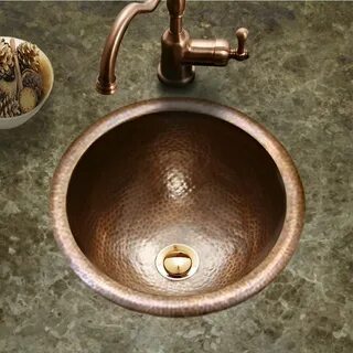 Раковина для ванной бронза
