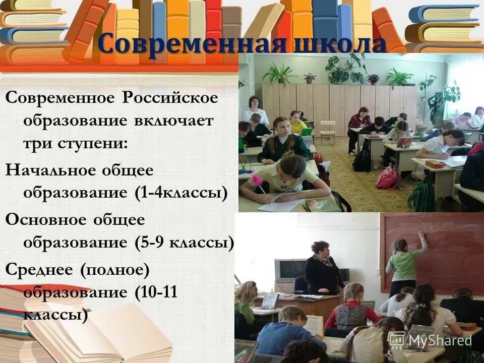 Текст про современную школу