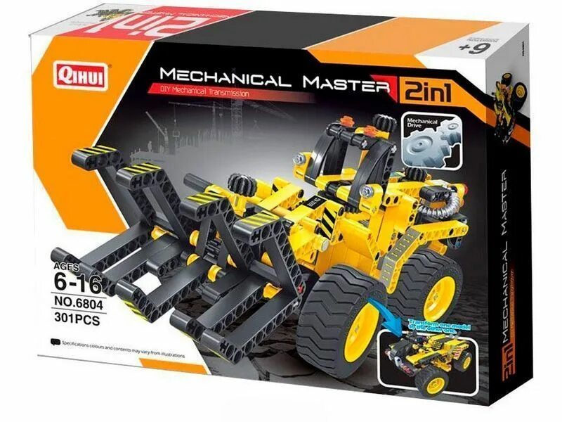 Конструктор QIHUI Mechanical Master. Конструктор QIHUI Mechanical Master 6804 трактор и багги. QIHUI Mechanical Master 2в1.