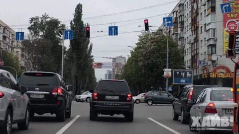 Движение по полосам в городе