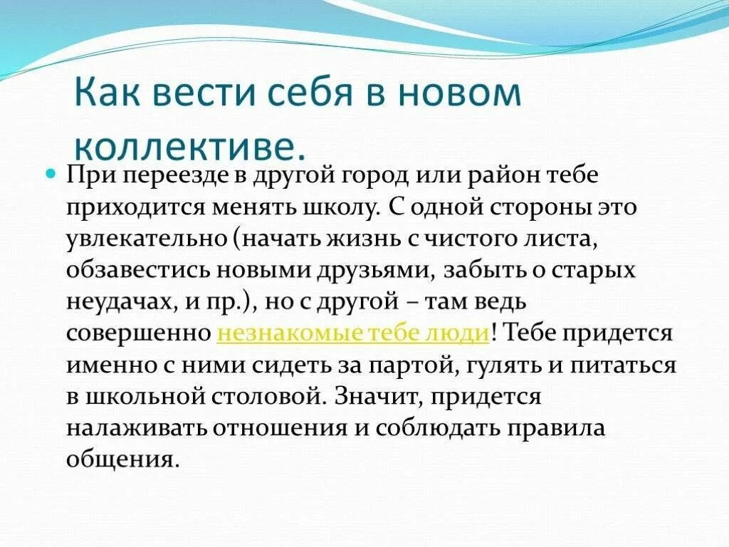 Как нужно себя вести в новом коллективе