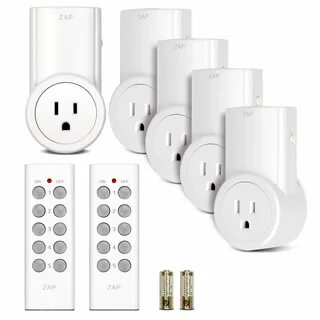 Etekcity Indoor Wireless Remote Control Power Outlet Light Switches 5-2.