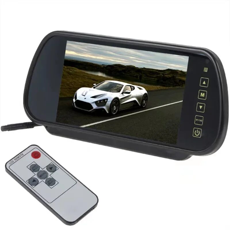 Car Rearview TFT LCD Monitor. Монитор 7"TFT-LCD. 7 TFT LCD Monitor. Черный экран камера магнитола