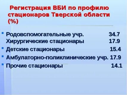 Отделения хирургического профиля стационаров