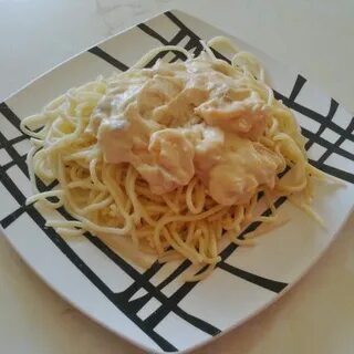 Макароны в сливочном соусе с молоком
