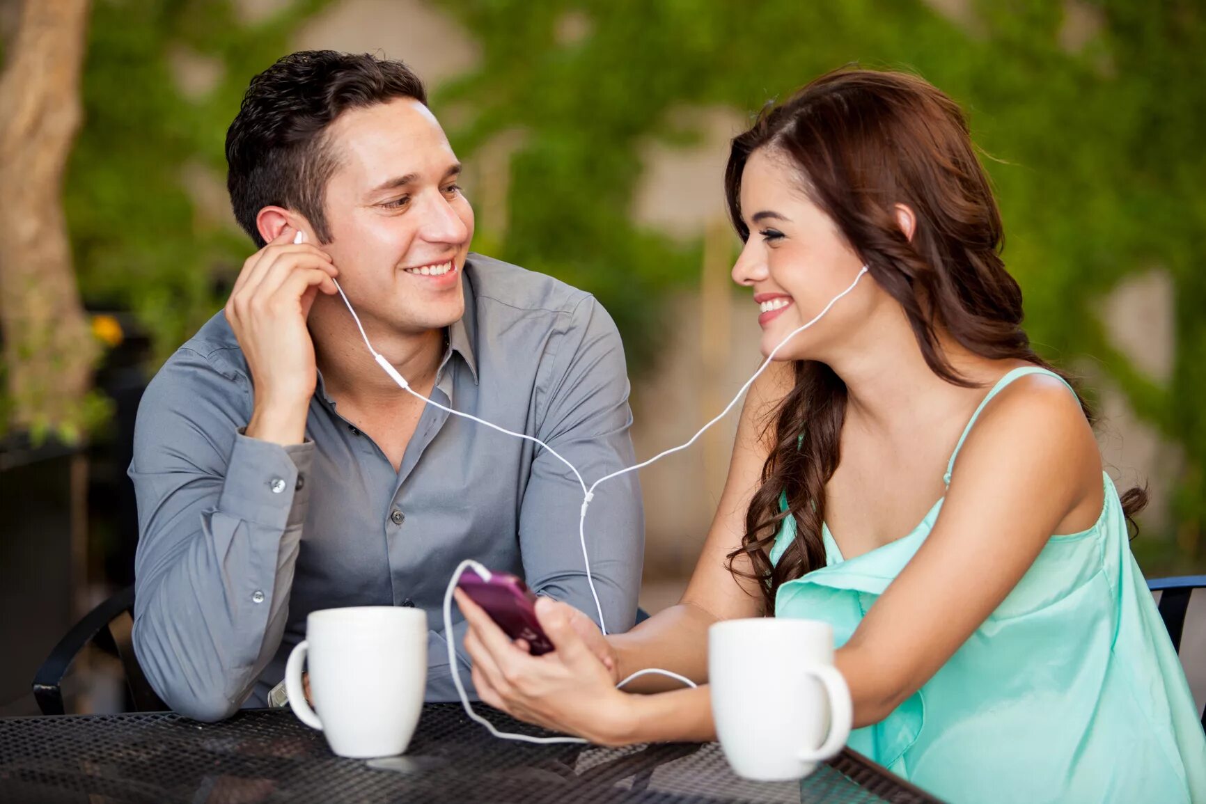 Listen to two people