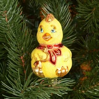 Елочная игрушка утка