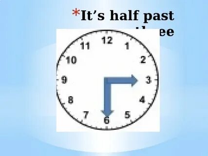 It s half past перевод