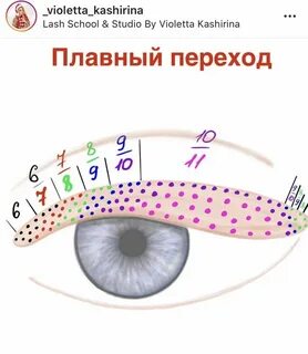 Направление ресниц