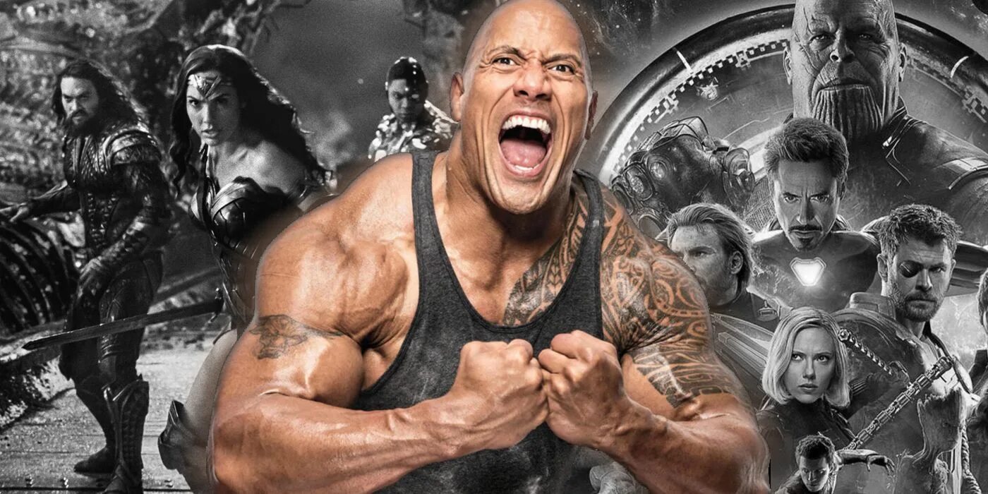 Кроссовер в фильмах. Чёрная пантера 2 Дуэйн Джонсон. Black Adam: Dwayne Johnson on potential Marvel Crossover.