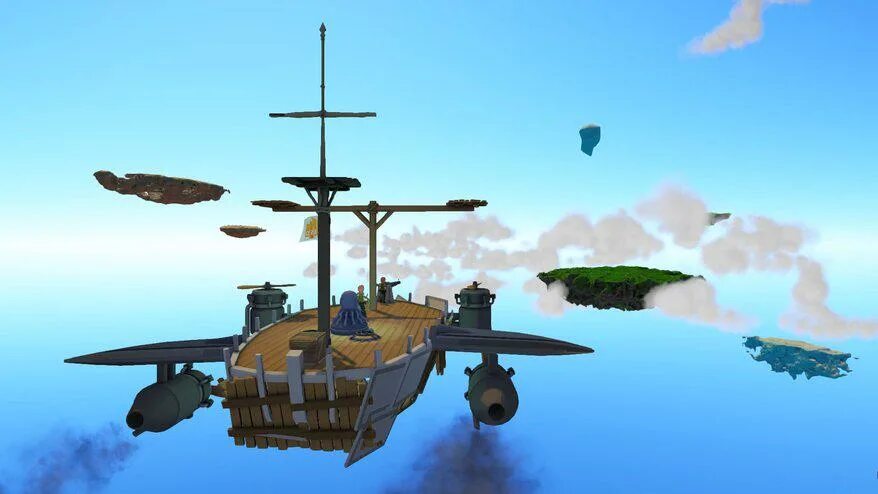 Игра про летающие корабли. World Adrift игра. Игра про воздушные корабли. Игра про летающие острова.