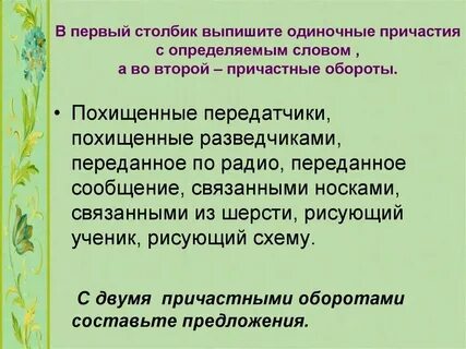 Одиночное причастие после определяемого слова запятые