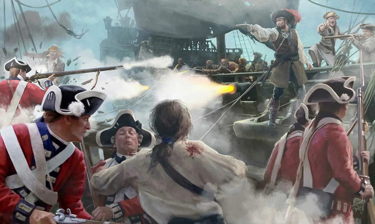 Нападение на корабль. Даниэль Монбар пират. Абордаж 17 века. Абордаж корабля пираты Карибского моря. Пираты абордаж арт.