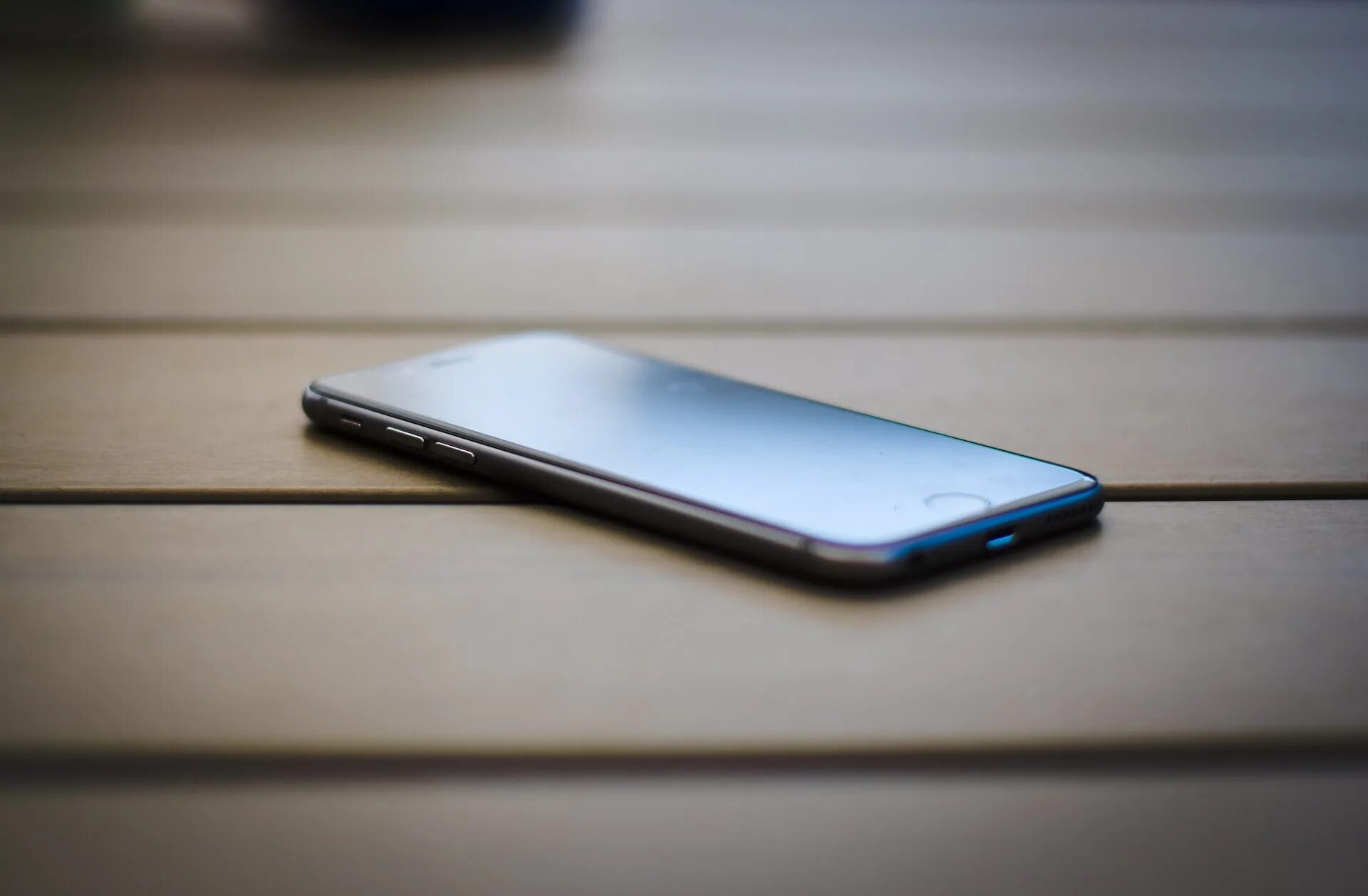 Mobile on phone is the table the