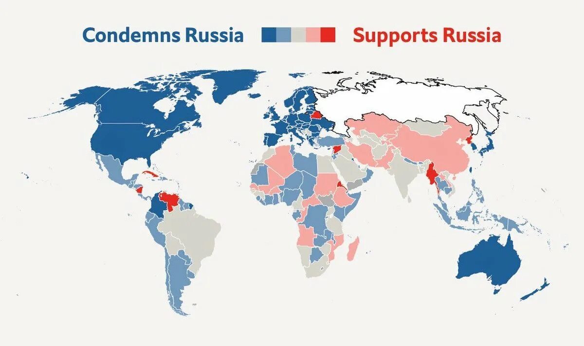 Карта стран которые против России. Скуолько стран против Росси.