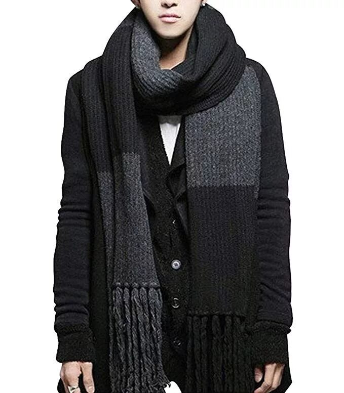 Черно белый oversize шарф мужской. Палантин renato balestra p89. Long scarf. Красный вязаный шарф. Шарф зимний.