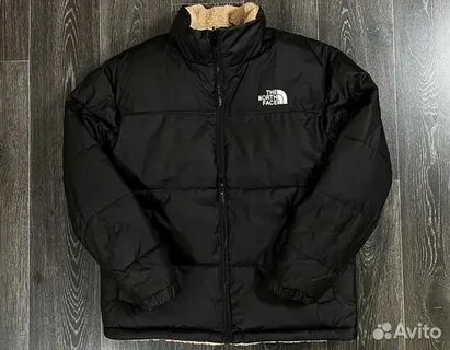 Двухсторонняя куртка the north face барашек