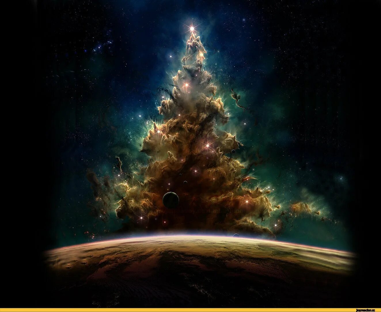 космическая новогодняя елка. космическая новогодняя елка. новогодняя елка в космосе. космическая елка. новогодний космос.