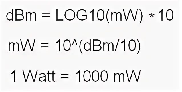 10 дб в вт. ДБМ формула. Мощность в ДБМ формула. DBM В ватты. Перевести ДБ В МВТ.