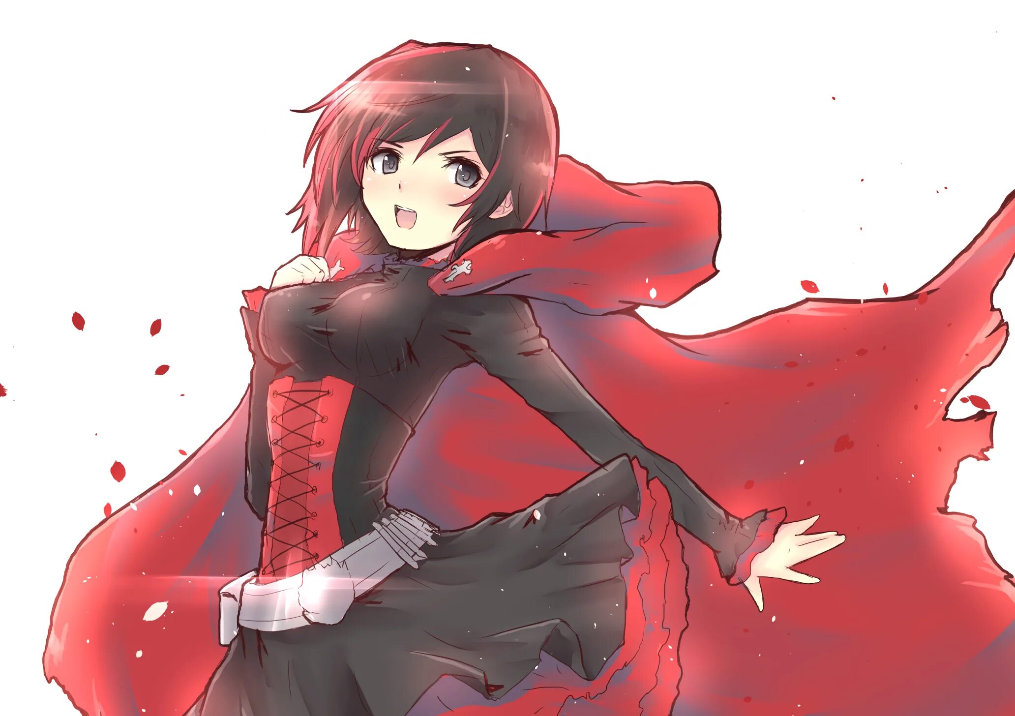 Режь и руби безумный мир. RWBY Руби 1 Volume Роуз. Ruby Rose RWBY. RWBY грей. RBWY Рейвен.