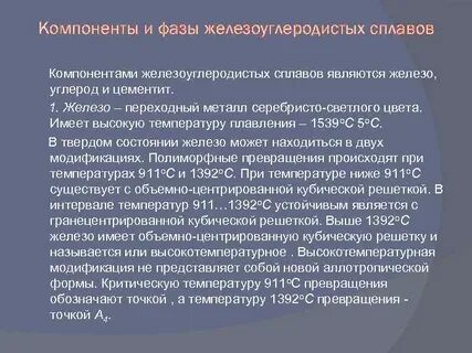 Фазы сплавов