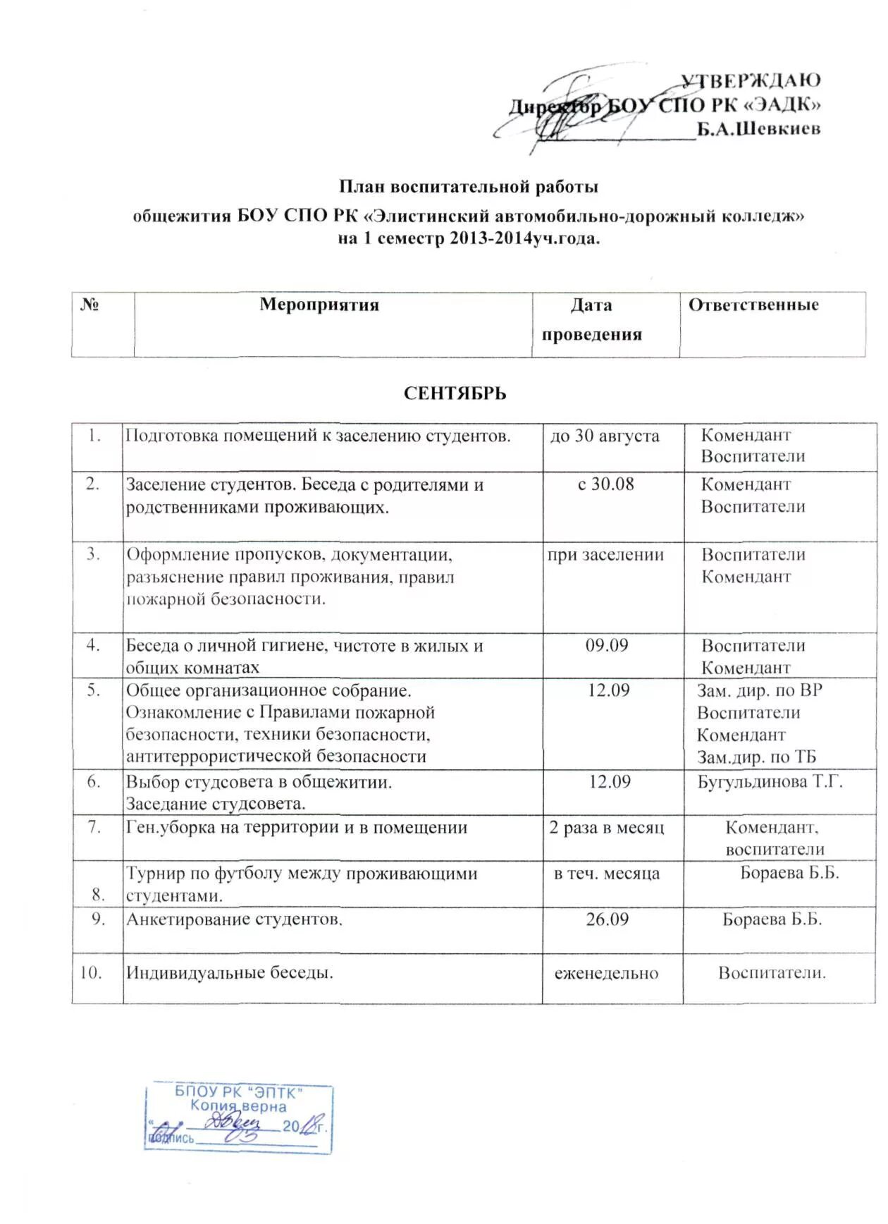 Журнал общежития. План воспитательной работы в общежитии. План мероприятий в техникуме. Мероприятия в общежитии для студентов. План работы колледжа.