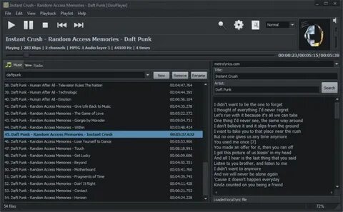 Edit audio playlist