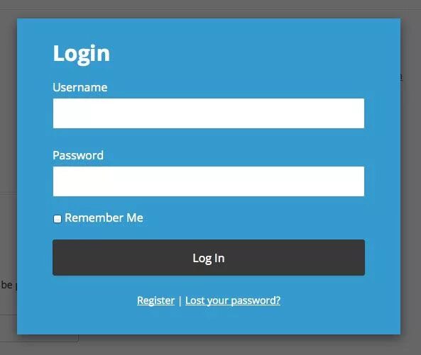 Registration login