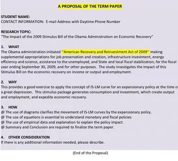 Proposal example
