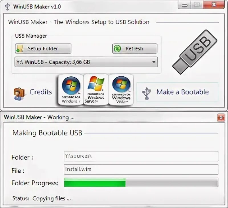 Setup to usb. Winusb. usb win setup. usb manager.