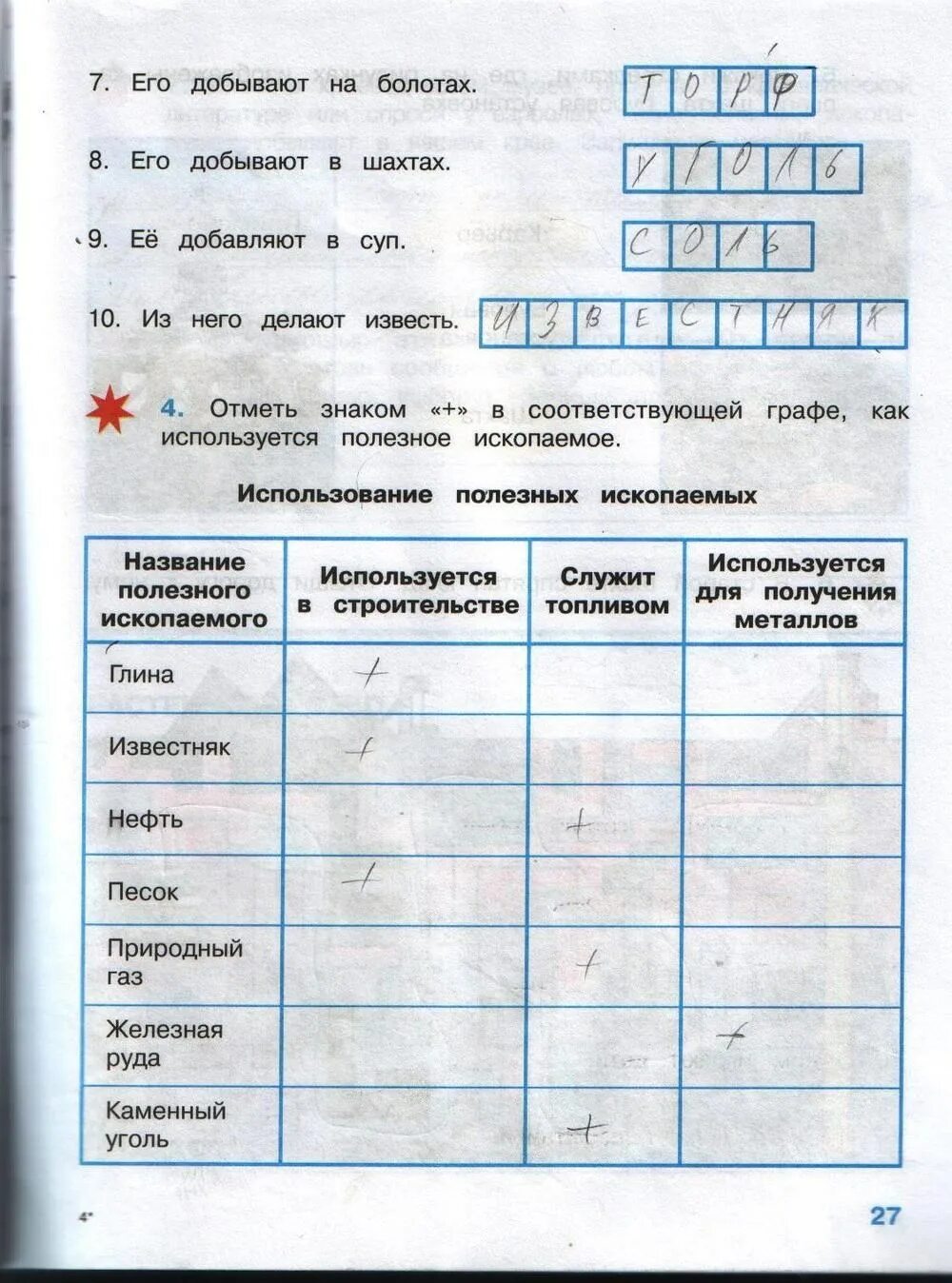 Окружающий мир 3 класс рабочая 27