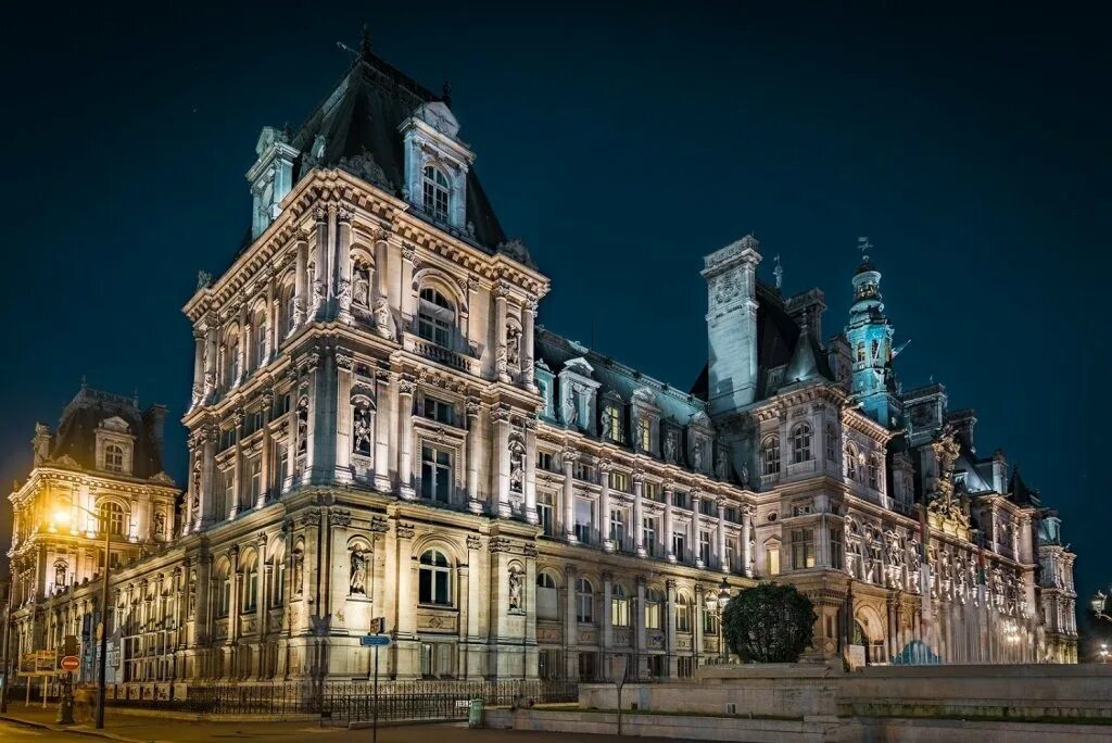 Отель де виль (мэрия парижа) в париже. Мэрия парижа. Здание мэрии парижа. Мэрия. Отель де виль.