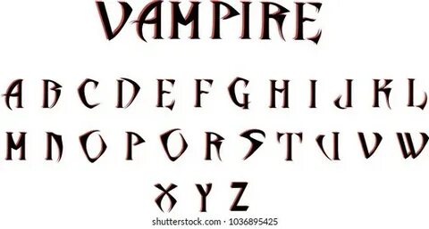 Vampires шрифты