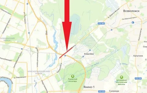 Петербургское шоссе перекрытие