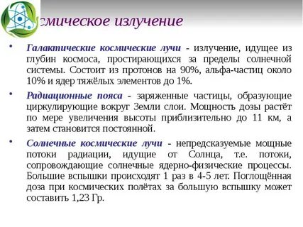 Излучение для космической связи