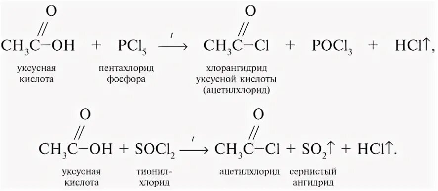 Хлорид фосфора реакция