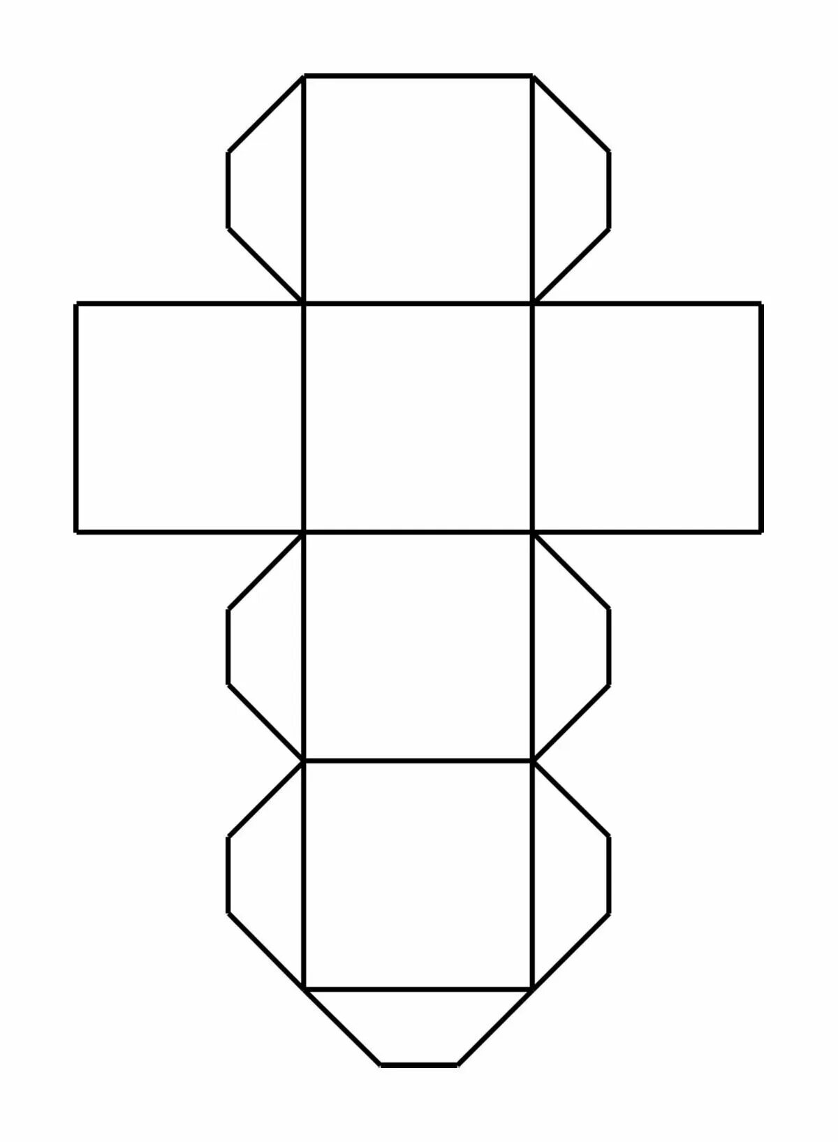 Шаблон куба из бумаги. Развертка гексаэдра Куба. Куб гексаэдр развертка. Развертка Куба 5см на 5см. Развертка Куба для склейки.