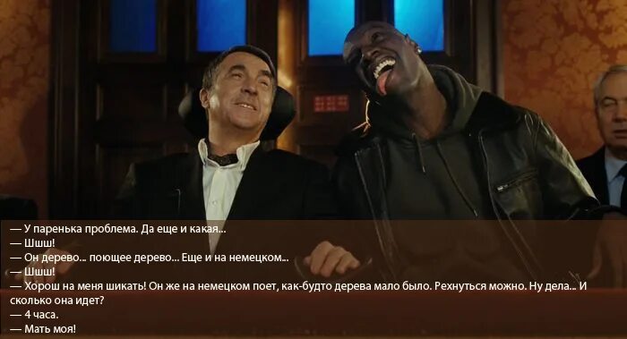 Цитаты из 1 1. Поющее дерево из фильма 1+1. 1+1 цитаты. фразы из фильма 1+1.