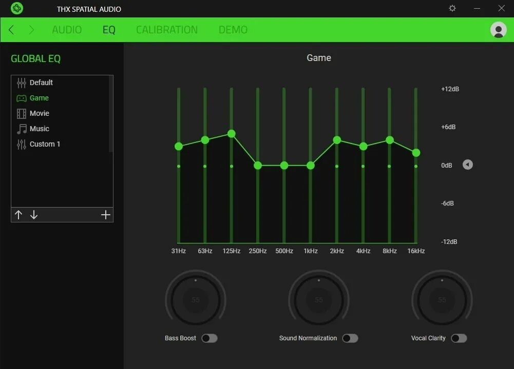 Эквалайзер звука наушников. Эквалайзер для наушников Razer. Thx spatial Audio Razer. Razer spatial Audio. Эквалайзер thx spatial Audio.