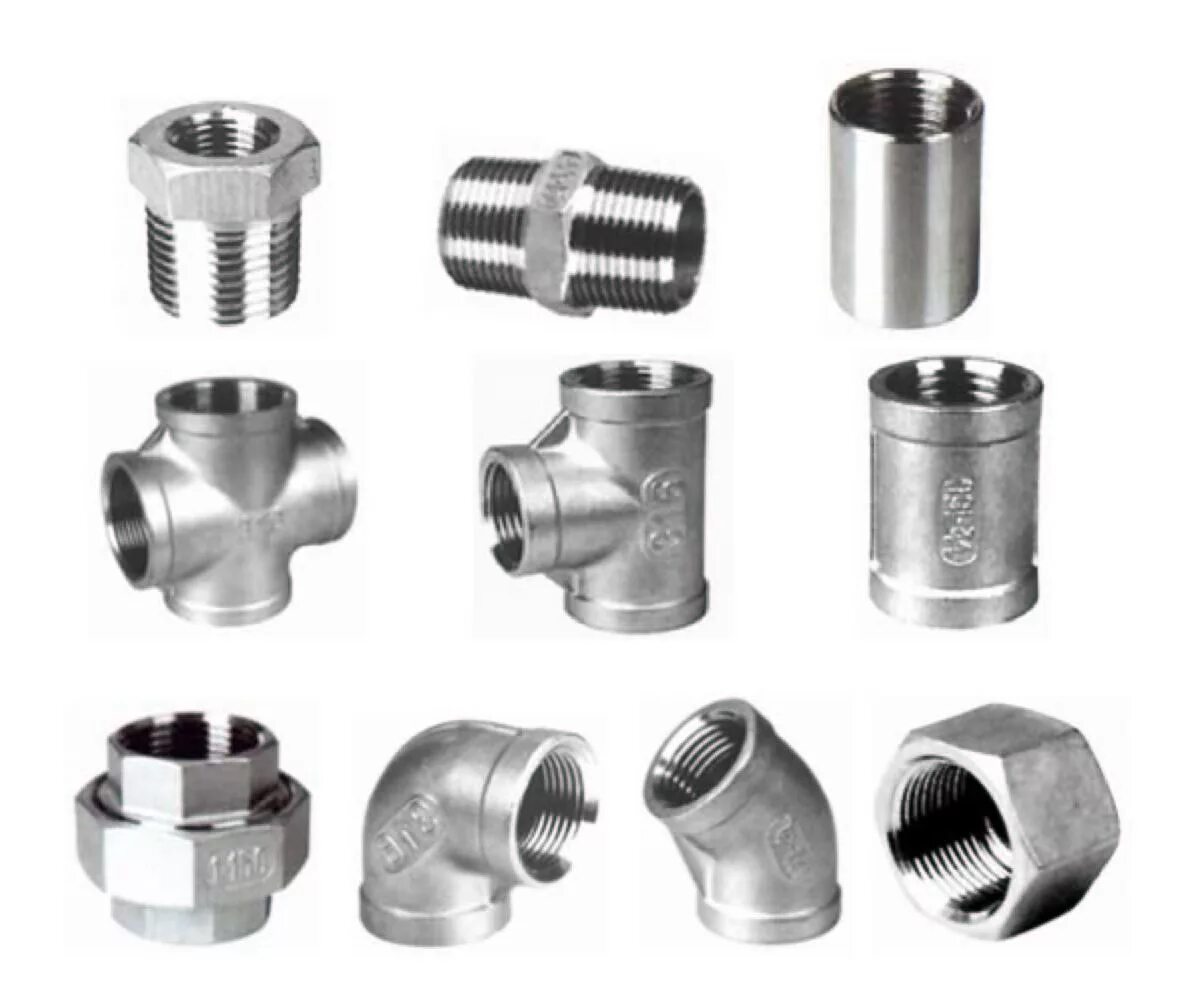 Чем отличается фитинги. Фитинги для стальной трубы  steel pipe fittings. pipe threaded fittings. фиттингс пипе. фитинги нержавеющие резьбовые.