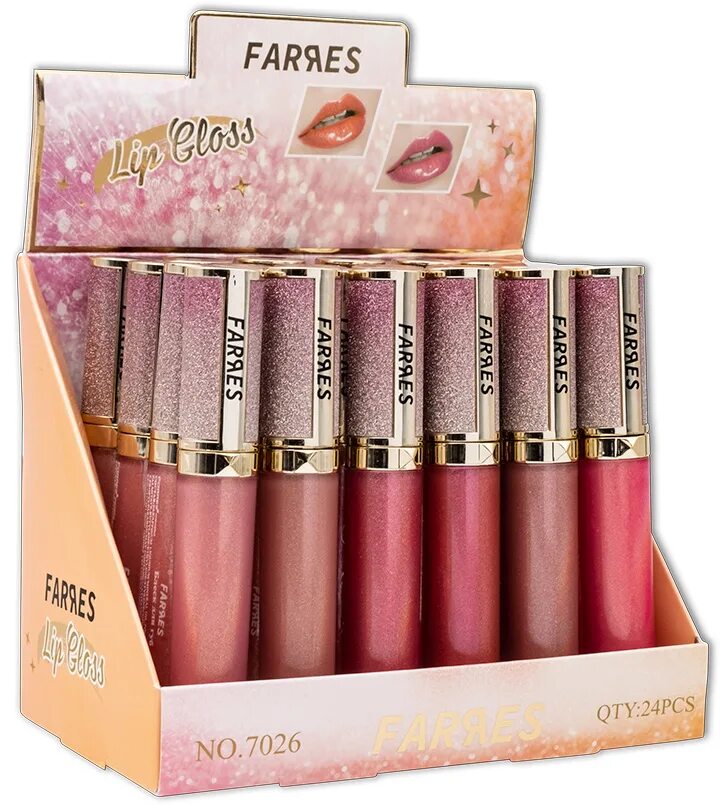 Блеск для губ farres. Farres Lip Gloss. Farres Cosmetics блеск для губ. Farres блеск для губ 7017. *Farres 7026-05 блеск для губ.