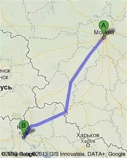 Сколько ехать от москвы до границы украины