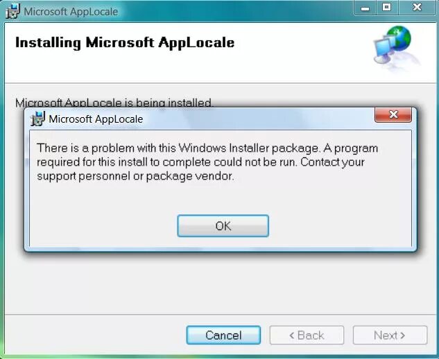Problem with this windows installer package. Applocale. Microsoft applocale. Microsoft installer. HF applocale Windows 10.