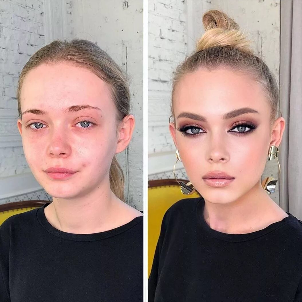 Макияж до и после. Девушки до и после макияжа. Макияж Преображение до и после. Девушки без макияжа до и после.