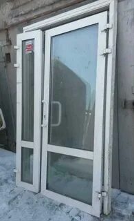 Дверь входная алюминиевая бу
