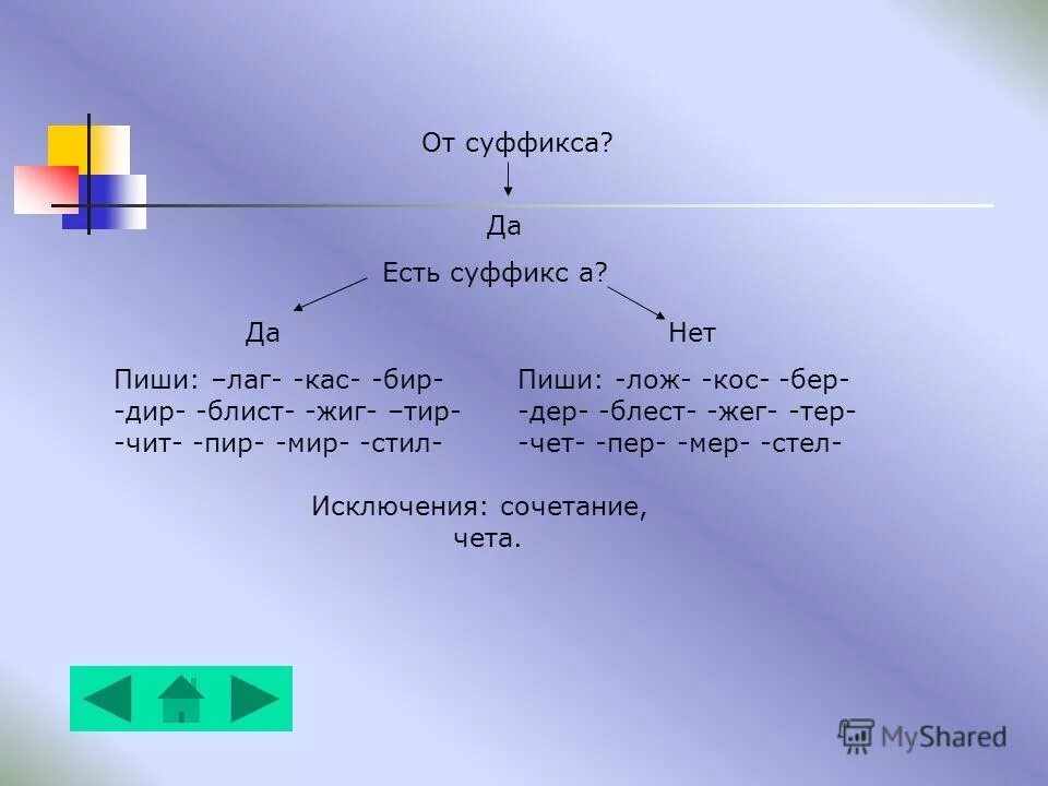 Есть суффикс ай