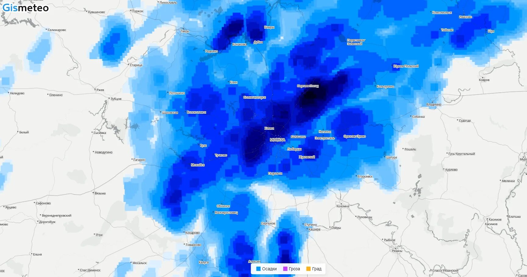 Прогноз осадков в москве на сегодня. Карта погоды. Сильные ливние осадки на PFD. Области России в которых есть дождь.